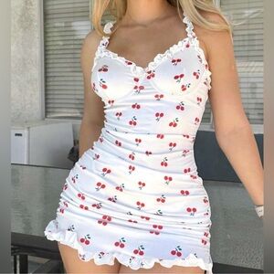 🆕💖Vday White Cherry Nightgown